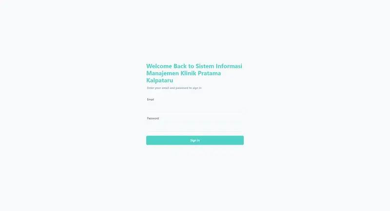 Klinik Pratama Kalpataru Dashboard